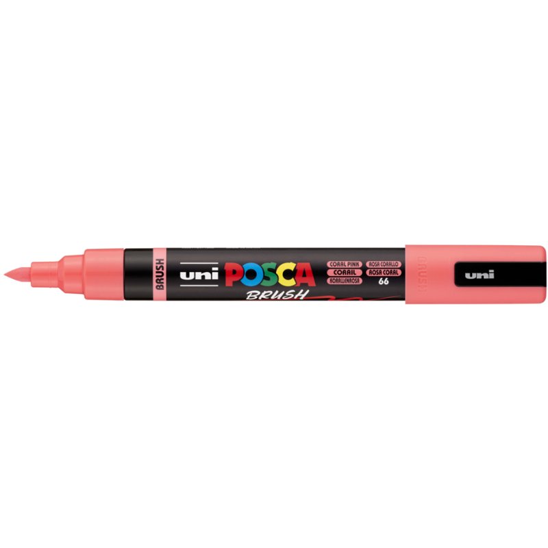POSCA marqueur pigmentaire pointe pinceau, rose clair, 1,0-4 mm